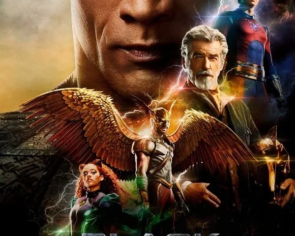 Black Adam poster - Is it safe for kids?